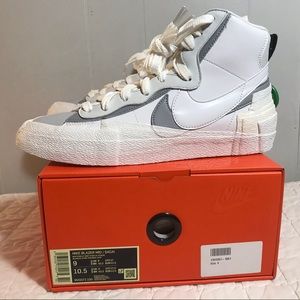Nike x Sacai Blazer Mid White/ Grey